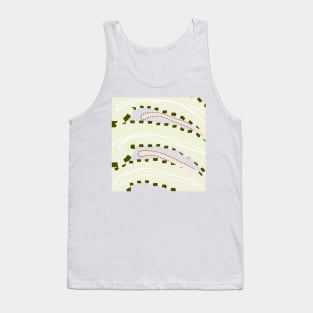 green cream abstract texture background Tank Top